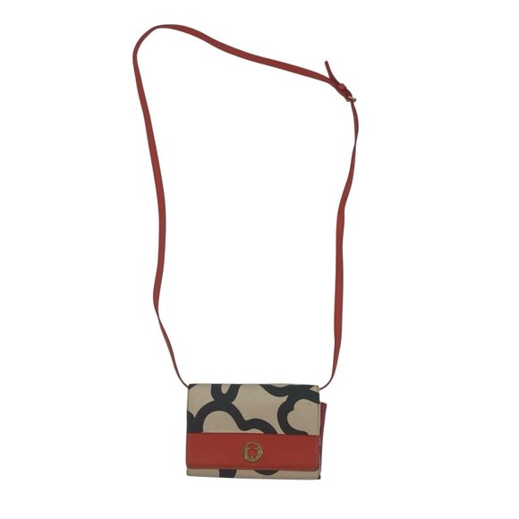 TOUS SAND-CORAL COLORED CANVAS KAOS BIG CHANGE PURSE MINI CROSSBODY - Picture 1 of 14